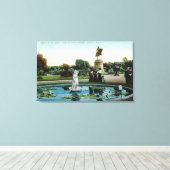 Toile Jardin public de Boston vue de Vénus au bain (Insitu (Plancher de Bois))