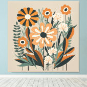 Toile Jardin scandinave du milieu du siècle (Insitu (Plancher de Bois))