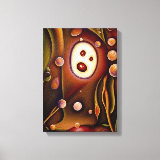 Toile jardin secret surreal art peinture fleurs pos (Recto)