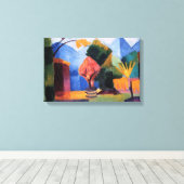 Toile Jardin sur le lac Thoune par August Macke, Art Vin (Insitu (Plancher de Bois))