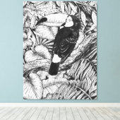 Toile Jardin tropical toucan (Insitu (Plancher de Bois))