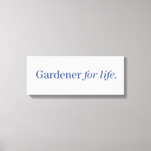 Toile Jardinier pendant la vie