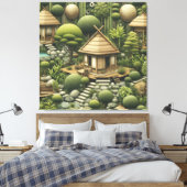 Toile Jardins et bâtiments écologiques en Harmonie (Insitu(Chambre))