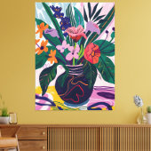 Toile Jarrón con Flores: Arte Favista Estilo Matisse. (Insitu(Salon))