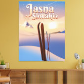 Toile Jasna, Slovaquie Affiche de ski. (Insitu(Salon))