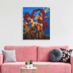 Toile Jason et son professeur Maxfield Parrish