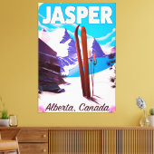 Toile Jasper Alberta affiche de voyage du Canada (Insitu(Salon))