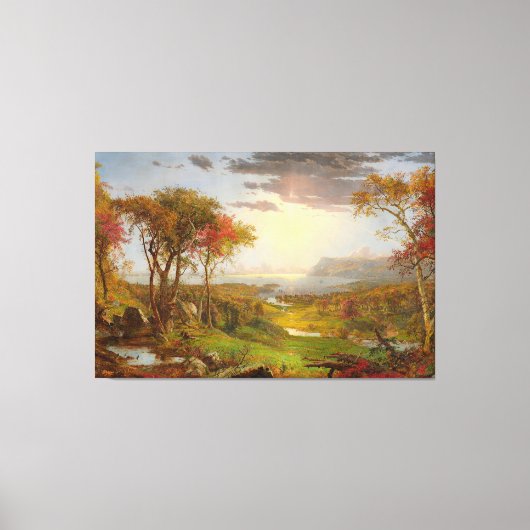 Toile JASPER F. CROPSEY Automne Sur la rivière Hudson 18 (Recto)