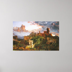 TOILE JASPER FRANCIS CROPSEY - L'ESPRIT DE LA GUERRE - 1