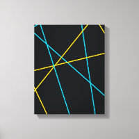 Jaune, Bleu, cool, tendance, urbain, lignes modern