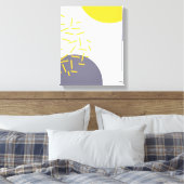 Toile Jaune, cool, moderne, art géométrique tendance (Insitu(Chambre))