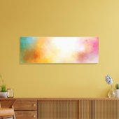 Toile Jaune rouge bleu violet vert rose tendance moderne (Insitu(Salon))