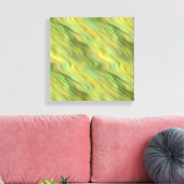 Toile Jaune Tournesol Texture Ondulée (Insitu(Salon))