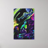 Toile Jazz coloré (Recto)