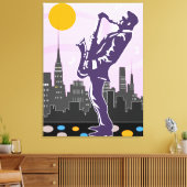Toile Jazz Saxophone (Insitu(Salon))
