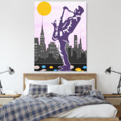 Toile Jazz Saxophone (Insitu(Chambre))