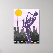 Toile Jazz Saxophone (Recto)