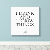 Toile Je bois et je sais des choses (Insitu (Plancher de Bois))