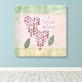 Toile Je crois aux coeurs d'amour (Insitu (Plancher de Bois))