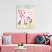 Toile Je crois aux coeurs d'amour (Insitu(Salon))