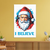 Toile Je crois en le style Graffiti du Père Noël (Insitu(Salon))