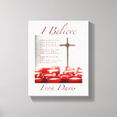 TOILE JE CROIS QUE POEM CANVAS CANVAS IMPRIMER (Recto)