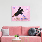 Toile Je joue avec Ponies (Insitu(Salon))