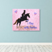 Toile Je joue avec Ponies (Insitu (Plancher de Bois))