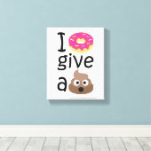 Toile Je ne donne pas d'émoticône (Insitu (Plancher de Bois))