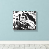 Toile Je ne suis pas toujours une épave de train Hallowe (Insitu (Plancher de Bois))
