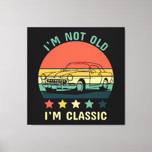 Toile Je ne suis pas vieux, je suis classique
