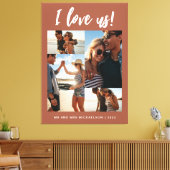 Toile Je nous aime Script Photo Terracotta (Insitu(Salon))