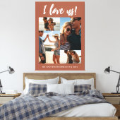 Toile Je nous aime Script Photo Terracotta (Insitu(Chambre))