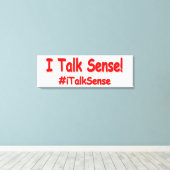 Toile "Je Parle Sens" Joli Design. Acheter maintenant (Insitu (Plancher de Bois))