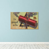 Toile Je pars sur le quatrième # 2 (Insitu (Plancher de Bois))