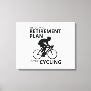 Toile Je prévois de faire du vélo à ma retraite