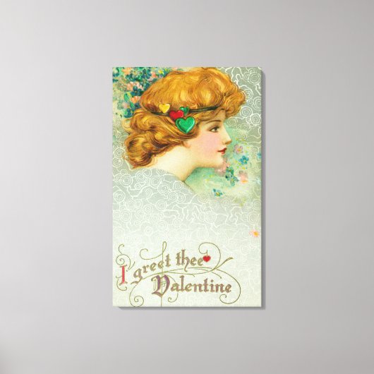 Toile Je Salue La Valentine Femme (Recto)