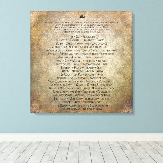 Toile Je suis (Insitu (Plancher de Bois))