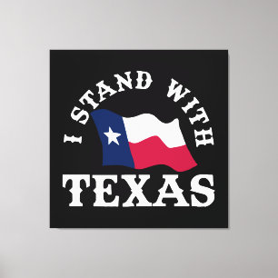 Toile Je suis avec le Texas