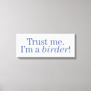 Toile Je suis Birder