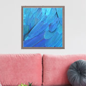 Toile Je suis bleu - Plumes Macaw (Insitu(Salon))