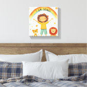 Toile Je Suis Courageux - Affirmation Enfants (Insitu(Chambre))