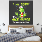 Toile Je suis désolé que la gentille infirmière soit en  (Insitu(Chambre))