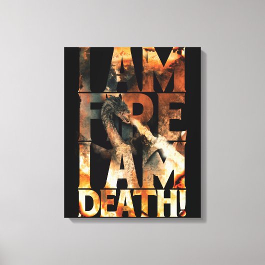 Toile Je Suis Feu Je Suis Mort ! (Recto)