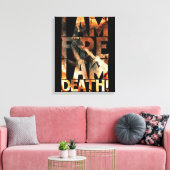Toile Je Suis Feu Je Suis Mort ! (Insitu(Salon))