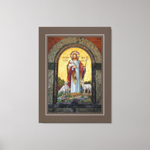 Toile "JE SUIS LE BON SHEPHERD" Jean 10:11 Art Mosaïque