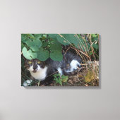 Toile Je suis le chat invisible (Recto)