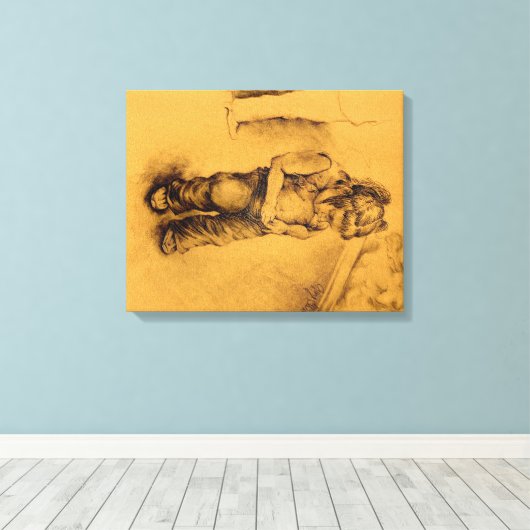 Toile Je suis perdu (Insitu (Plancher de Bois))