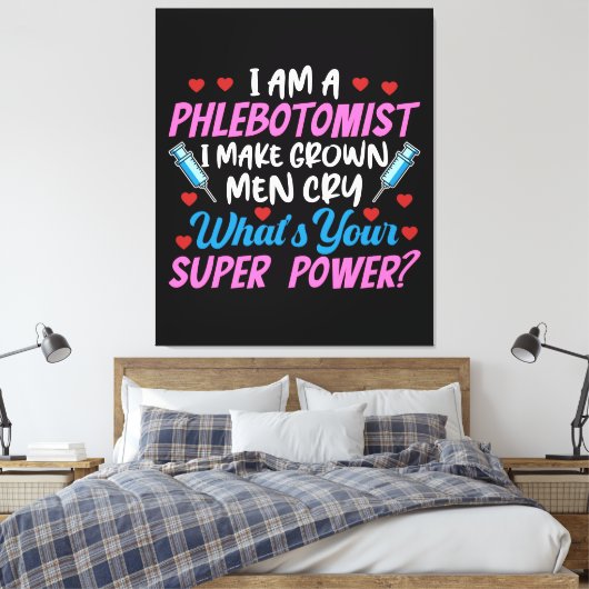 Toile Je Suis Phlebotomiste (Insitu(Chambre))
