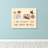 Toile Je Suis Prêt À Ce Que Les Feuilles Tombent ! (Insitu (Plancher de Bois))